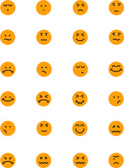 Sticker - 
Smiley Colored Vector Icons 
