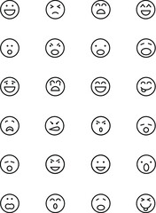 Sticker - 
Smiley Colored Vector Icons 
