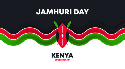 Jamhuri day is also known as kenya independence day illustration vector