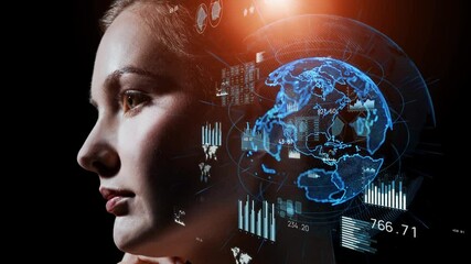 Aufkleber - AI・人工知能　データ分析