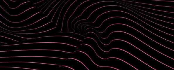 abstract wave stripes 3d digital