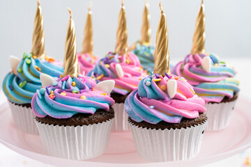 Unicorn cupcakes