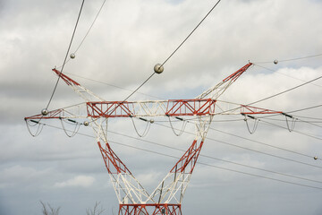 Canvas Print - électricité énergie écologie poteau cable 