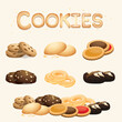 © boingz - Set of cookies homemade, use for dessert menu, vector illustration.