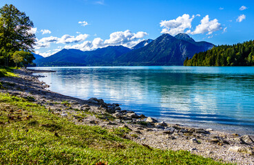 Poster - lake walchensee in bavaria