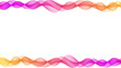 Abstract minimalist geometric vector background, 3D wavy gradient colors vector cover. Creative trendy curved decorative banner, simple blank white copy space with frame for advertising or commercial