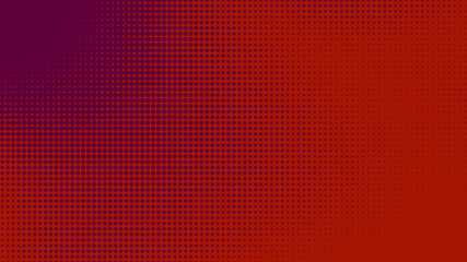 Poster - Dots halftone red purple color pattern gradient texture with technology digital background. Dots pop art comics style.