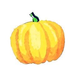 Wall Mural - Pumpkin watercolour