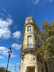 Canvas Print - Immeuble ancien place de la Comédie à Bordeaux, Gironde