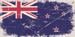 Vintage flag of New Zealand