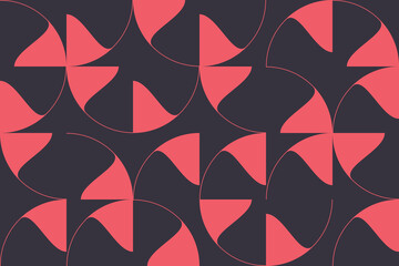 Wall Mural - abstract background pattern made with circular geometric shapes in flower abstraction. elegant, play