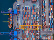 © Konstantin Trubavin/Westend61 - Russia, Primorsky Krai, Vladivostok, Aerial view of cargo containers in commercial dock