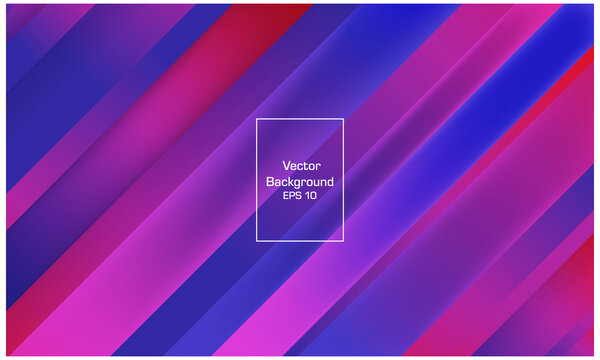 Vector abstract background , bright poster, banner , Blue and Red stripes , vector
