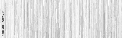 Photo Panorama of Modern white stone wall with stripes texture and seamless background