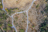 Fototapeta Pomosty - Aerial view of the beautiful landscape of Inner Basin area