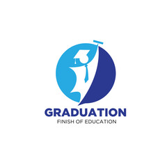 Wall Mural - star graduation logo designs modern for education