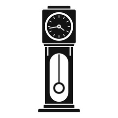 Poster - Pendulum clock icon. Simple illustration of pendulum clock vector icon for web design isolated on white background