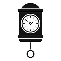 Poster - Time pendulum clock icon. Simple illustration of time pendulum clock vector icon for web design isolated on white background