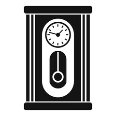 Poster - Home pendulum clock icon. Simple illustration of home pendulum clock vector icon for web design isolated on white background