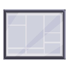 Poster - E-book learning application icon. Cartoon of e-book learning application vector icon for web design isolated on white background