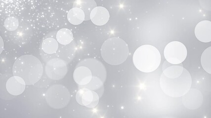 Wall Mural - white silver stars abstract background effect