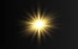 © Vitaliy - Vector flash of light. Golden light. light png. Sun, sun rays. PNG flash, golden flash. Christmas.