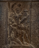 Fototapeta  - architectural complex in Pattadakal of the 8th century, the climax in the development of the Hindu style of Wesar in temple architecture