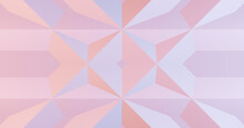 Render With Soft Pink Geometric Background