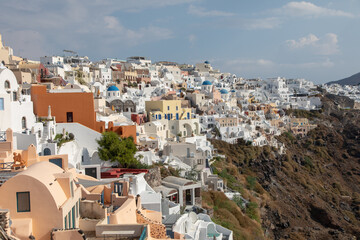 Grèce, Les Cyclades, île de Santorin (Thera ou Thira), village d'Oia