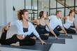 © lithiumphoto - Yoga class of young people group indoor