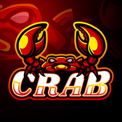 Wall Mural - Crab esport logo mascot design
