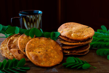 Wall Mural - Tasty and healthy homemade rice crackers