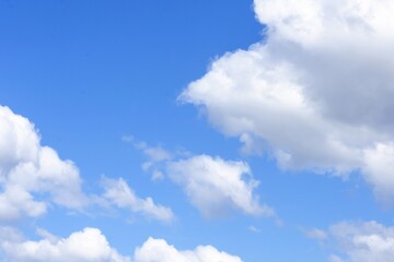 summer beautiful sky on a bright sunny day