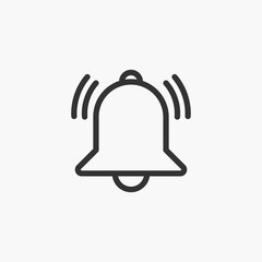 Alarm clock icon isolated on background. Clock symbol modern, simple, vector, icon for website design, mobile app, ui. Vector Illustration