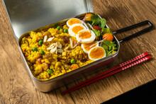 カレーピラフ　Photo Of Homemade Curry Pilaf