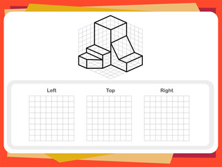 Wall Mural - Practice Questions Worksheet for Education and IQ Test