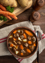 Wall Mural - Bowl of Vegetable Beef Soup
