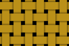 Seamless Gold Weave Pattern On A Black Background