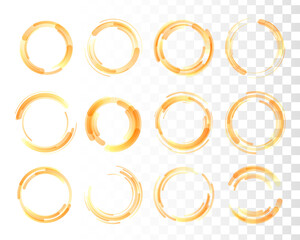Fototapete - Set colorful circle.