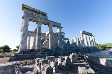 Antique temple goddess Aphaia, Aegina island, Aegean See. Photos by Darek Sokolowski, RF license, 2020