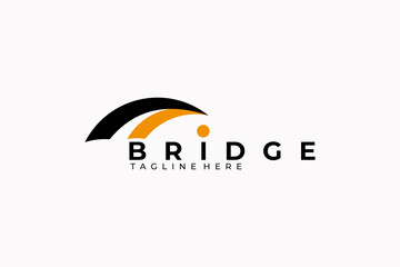 bridge logo icon vector isolated