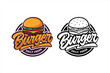 Burger daily fresh vector design logo