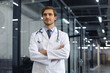 © ty - Portrait of young male doctor with stethoscope, close up
