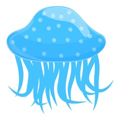 Wall Mural - Nature jellyfish icon. Cartoon of nature jellyfish vector icon for web design isolated on white background