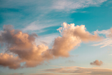 Wall Mural - close up cloudy sky background