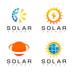 Wall Mural - Solar Cell Logo Design Inspiration