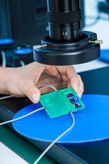 Canvas Print - A lab on chip is device integrates several laboratory processes