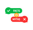 myths vs facts on red and green bubbles