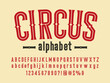 Stylish vintage styled alphabet design with uppercase, lowercase, numbers and symbols