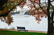 Washington D.C. In Autumn Season - Jefferson Memorial And Tidal Basin